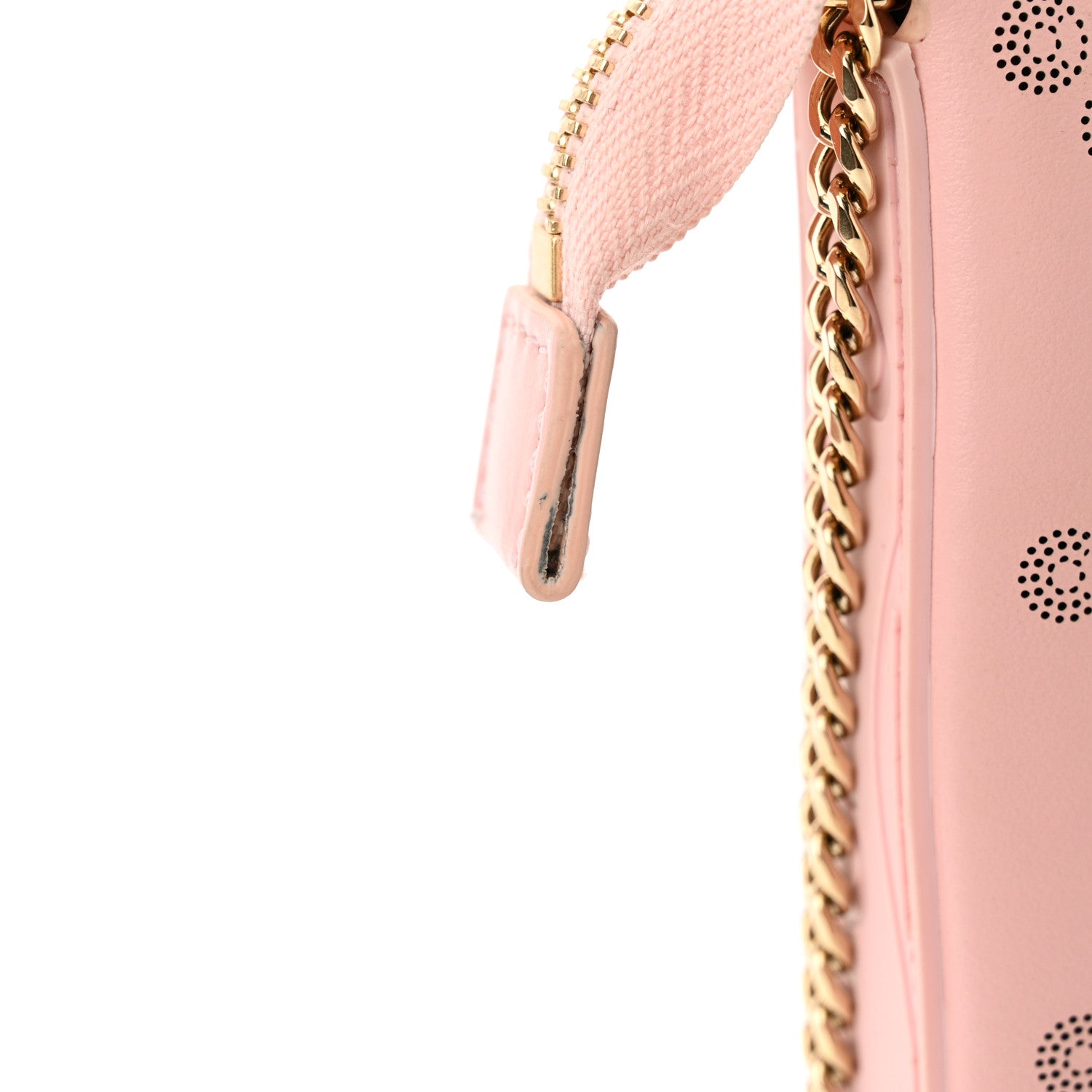 Christian Louboutin Calfskin Loubinthesky Perforated Shoulder Bag Pink 11 of 11