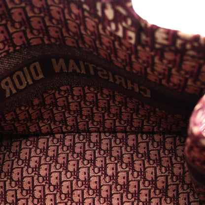 Christian Dior Oblique Large Book Tote Burgundy Multicolor 5 of 12