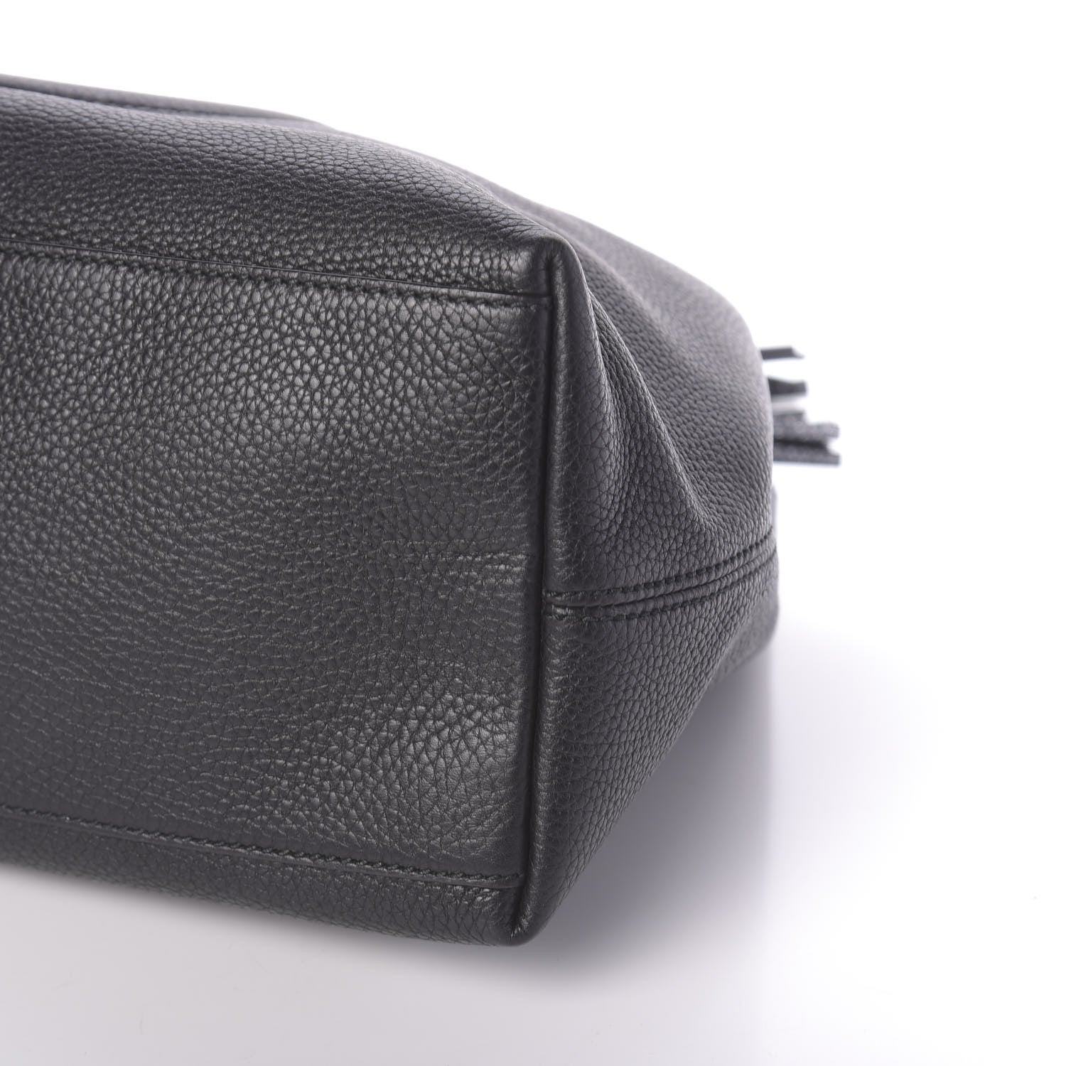 Gucci Pebbled Calfskin Medium Soho Chain Shoulder Bag Black 9 of 9