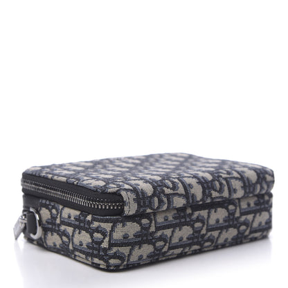 Christian Dior Oblique Pouch Navy Blue 4 of 12
