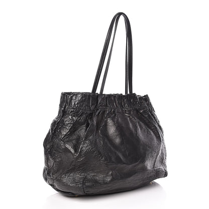 Prada Nappa Antique Tote Black 3 of 9