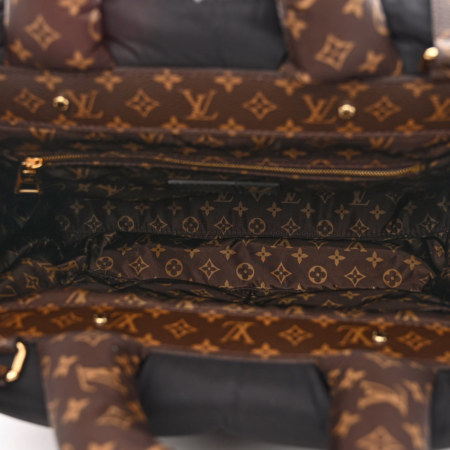 Econyl Monogram Pillow Giant Onthego MM Black