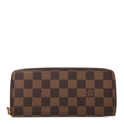 Louis Vuitton Damier Ebene Clemence Wallet Cherry 1 of 4