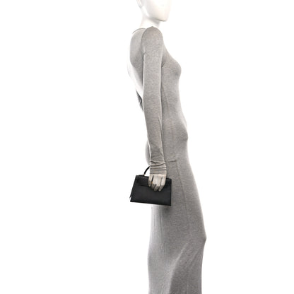 Hermes Epsom Mini Kelly Sellier 20 Black Black 3 of 12