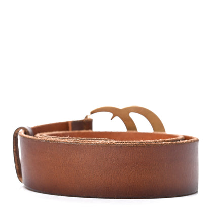 Gucci Faded Calfskin Double G 40mm Belt 80 32 Cuir 2 of 5