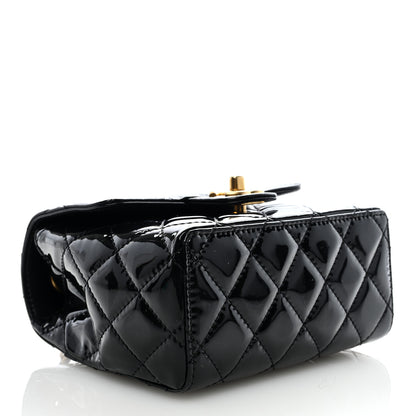 Chanel Patent Calfskin Quilted Mini Square Flap Black 4 of 9