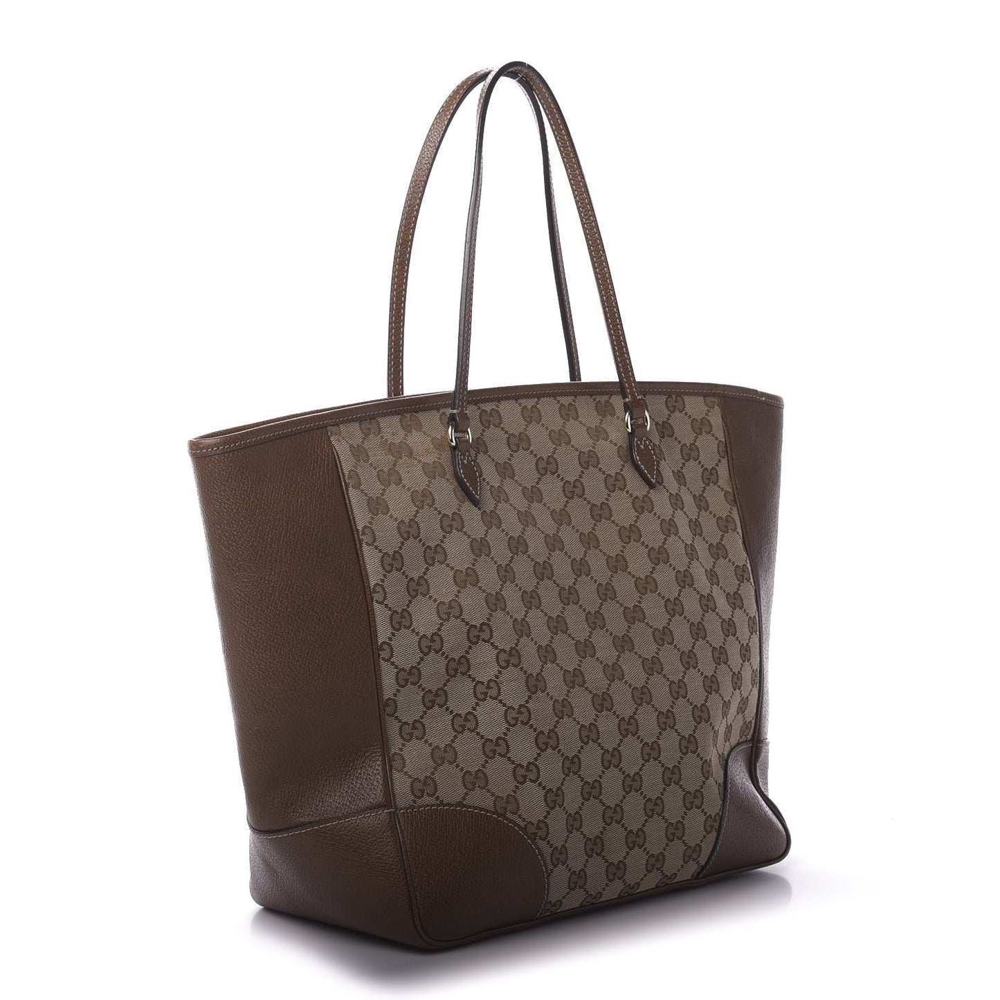 Monogram Medium Bree Zippered Tote Beige Tabacco