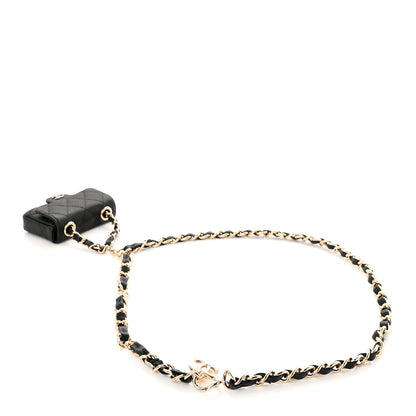 Chanel Caviar Quilted Mini Chain Belt Bag Black 13 of 14