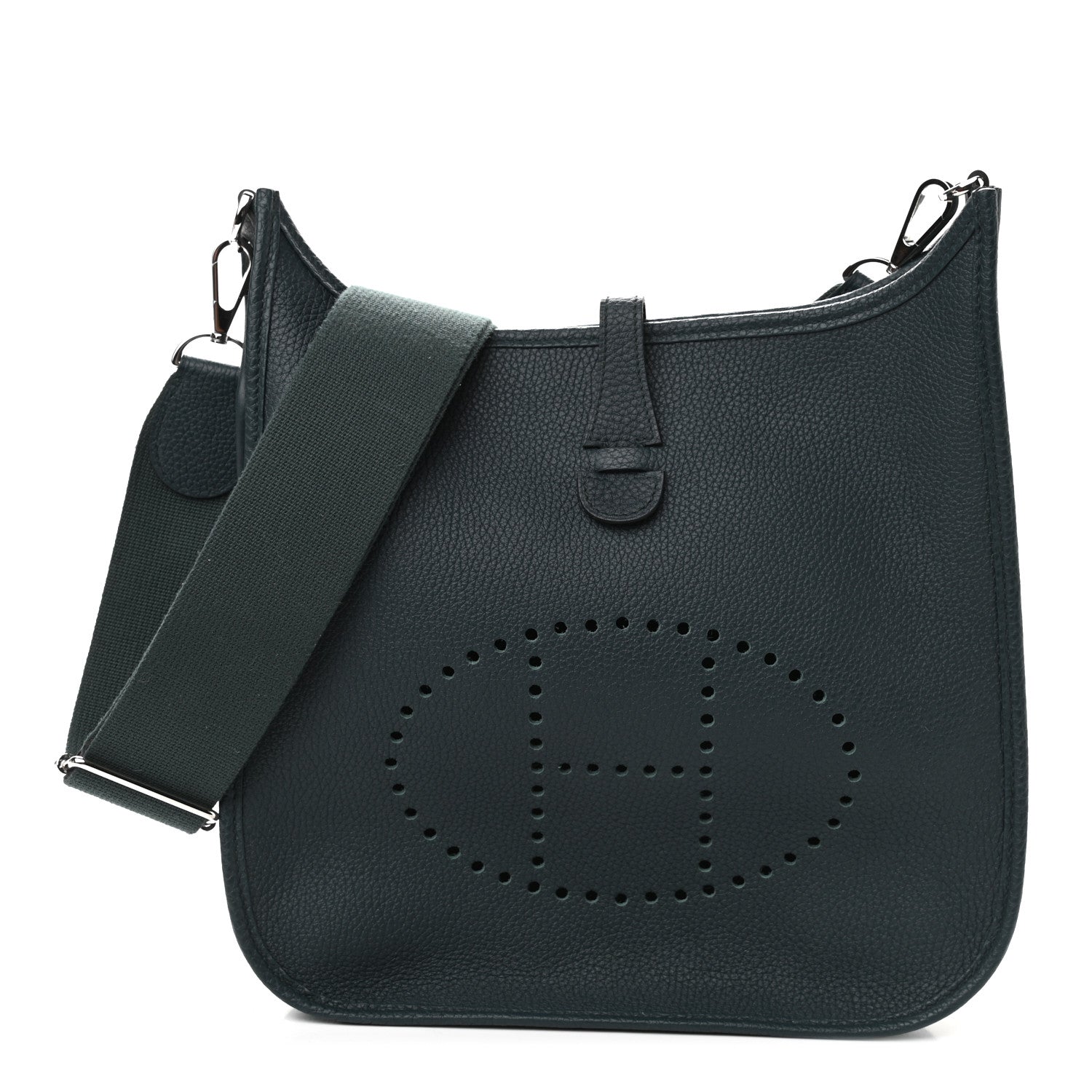 Hermes Taurillon Clemence Evelyne III PM Vert Cypress 1 of 8