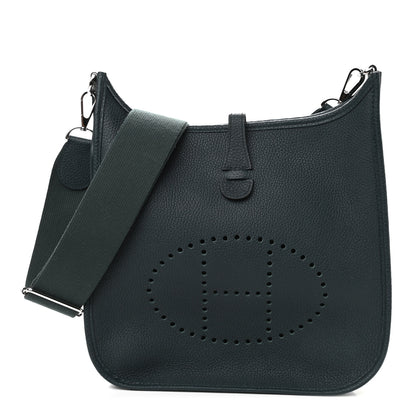 Hermes Taurillon Clemence Evelyne III PM Vert Cypress 1 of 8