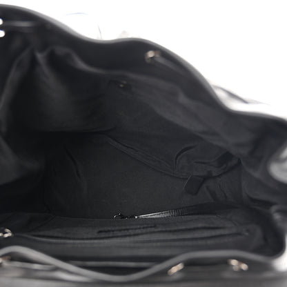 Chanel Calfskin Chevron Quilted Large Urban Spirit Backpack Black 5 of 10