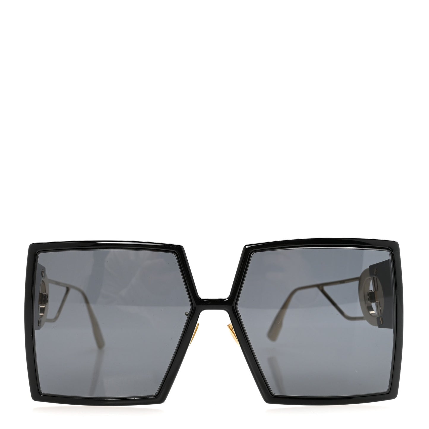 Acetate Square 30 Montaigne Sunglasses Black