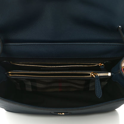 Burberry Derby Calfskin House Check Medium Camberley Ink Blue 5 of 11