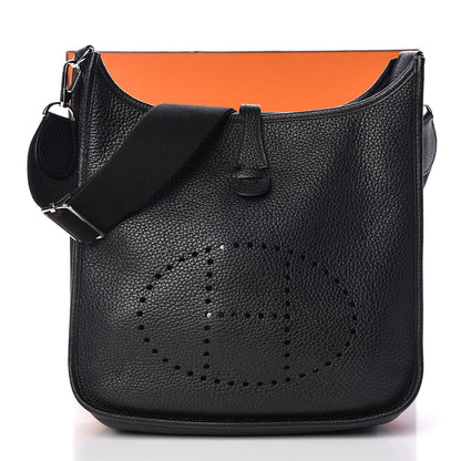 Hermes Taurillon Clemence Evelyne III PM Black 11 of 11