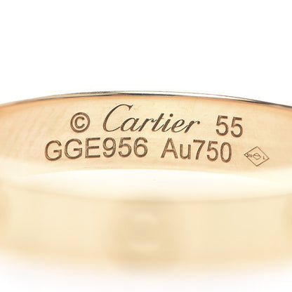 Cartier 18K Yellow Gold 3.5mm LOVE Wedding Band Ring 55 7.25 4 of 5