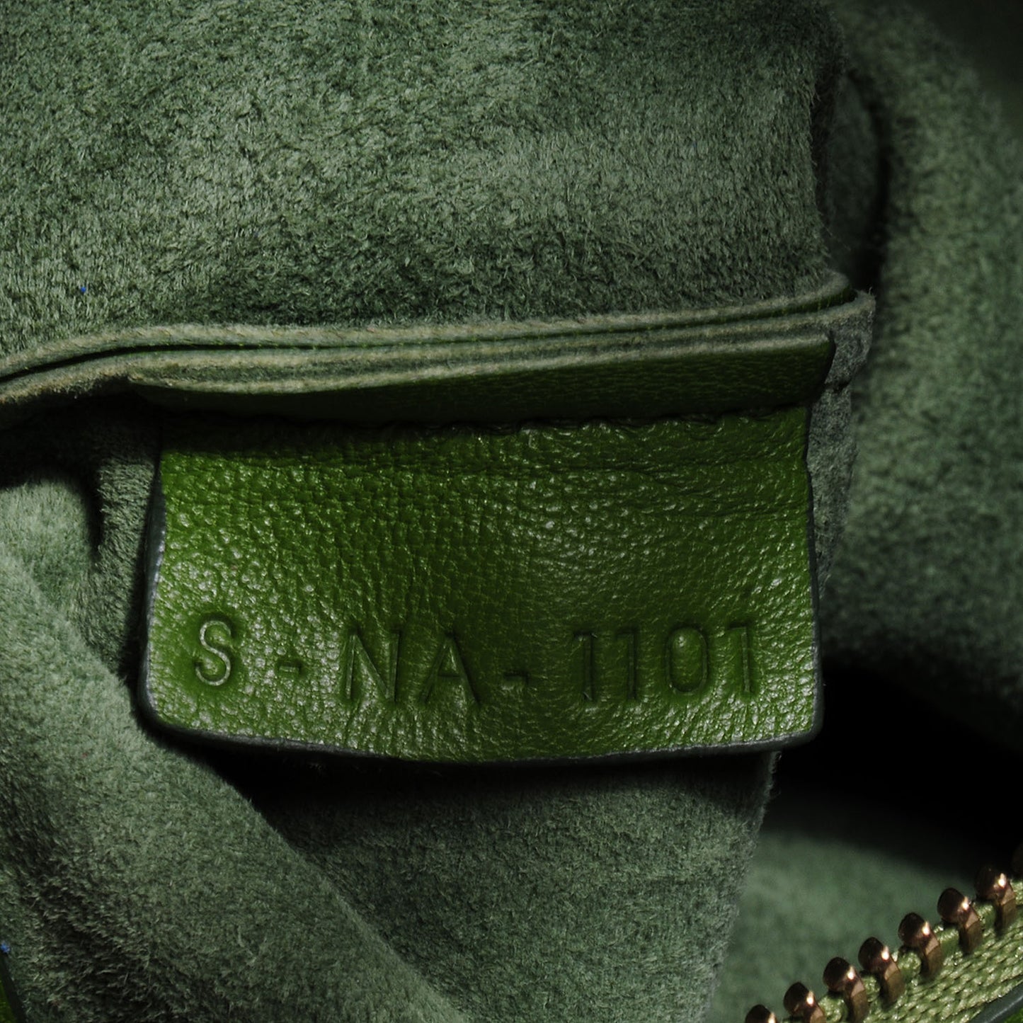 Lambskin Vertical Bi- Cabas Green
