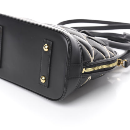 Louis Vuitton Lambskin Malletage Alma BB Black 8 of 8