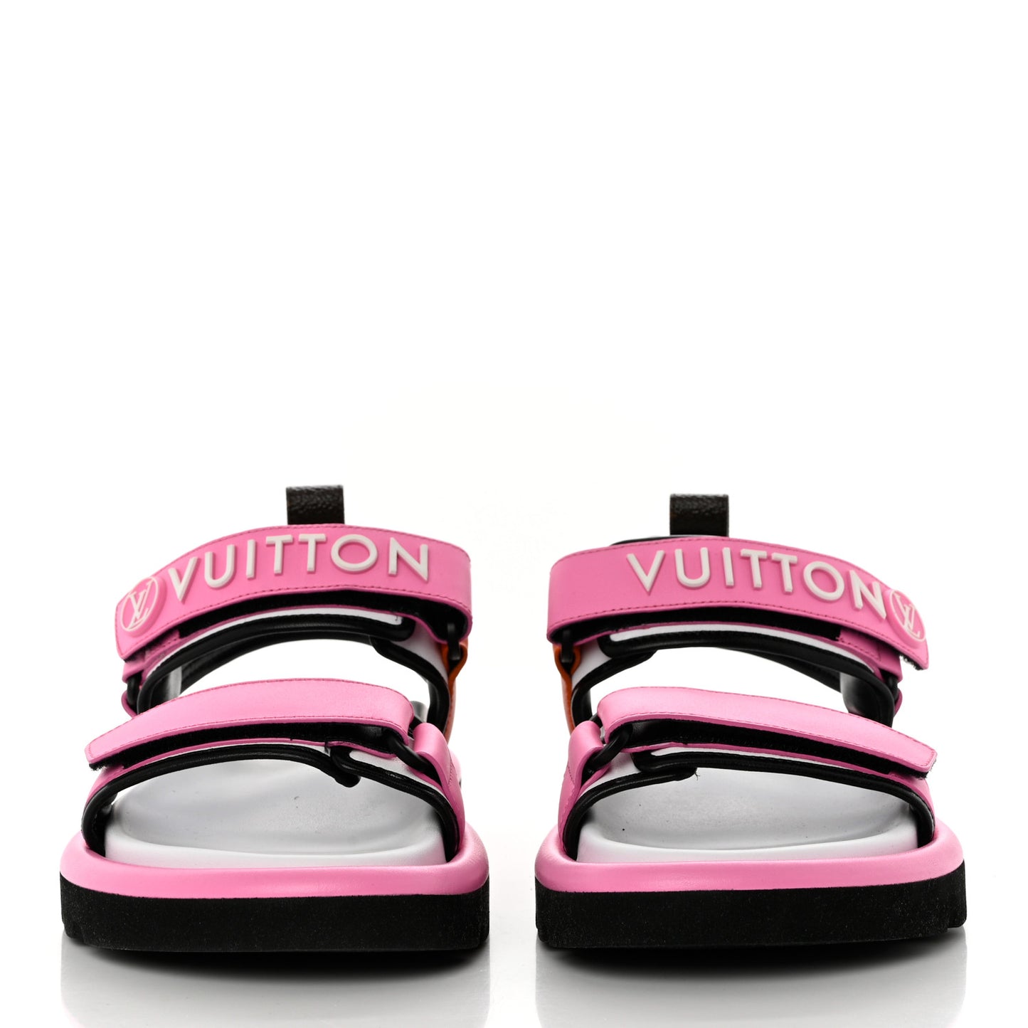 Calfskin Pool Pillow Flat Comfort Sandals 37 Rose Pop Pink