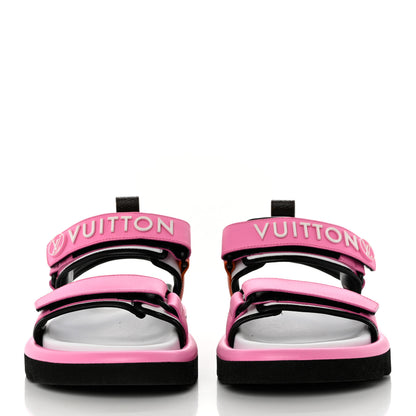 Louis Vuitton Calfskin Pool Pillow Flat Comfort Sandals 37 Rose Pop Pink 2 of 8