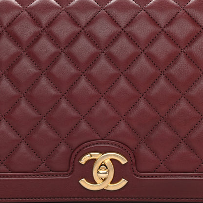 Chanel Calfskin Quilted Large Flap Bag Burgundy 8 of 11