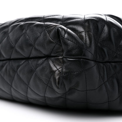 Saint Laurent Lambskin Quilted Maxi Icare Shopping Tote Black 10 of 10