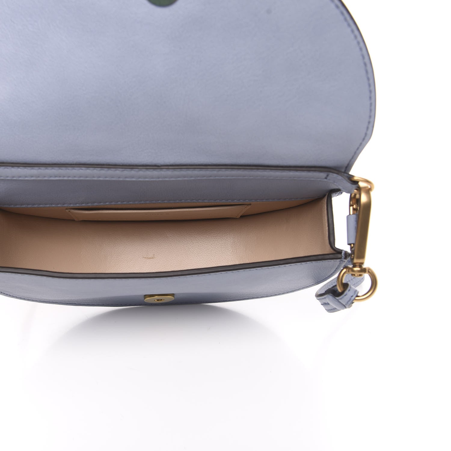 Chloe Calfskin Small Nile Bracelet Minaudiere Bag Washed Blue 5 of 9