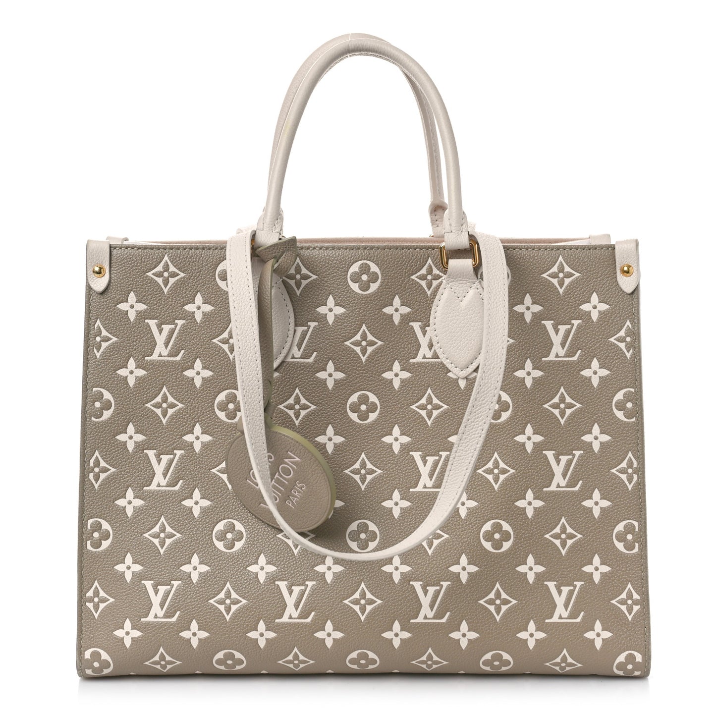 Empreinte Monogram Spring In The City Onthego MM Kaki Beige Cream