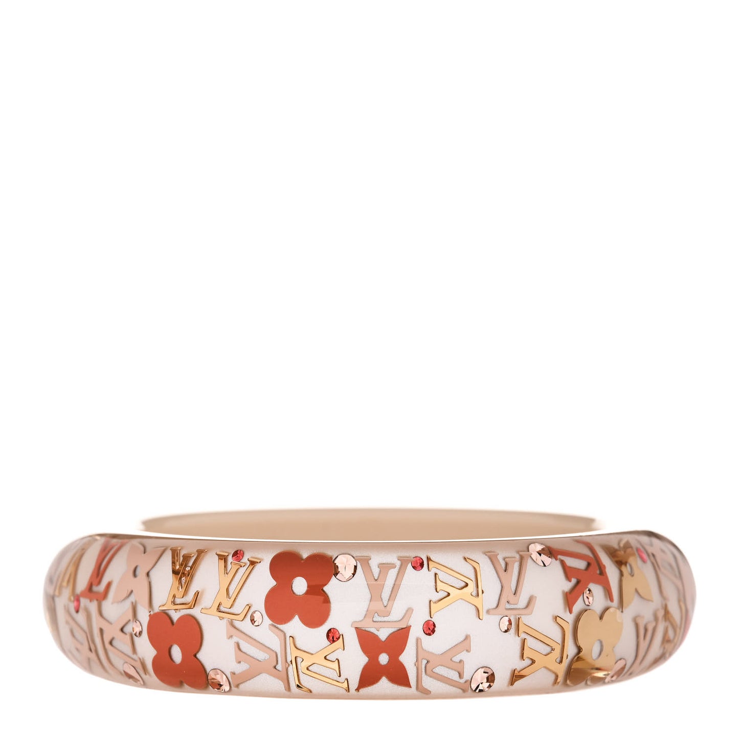 Resin Swarovski Inclusion GM Bracelet Tangerine