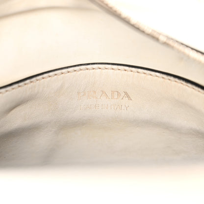 Prada Saffiano Cuir Calfskin Mini Monochrome Top Handle Tote White 6 of 20