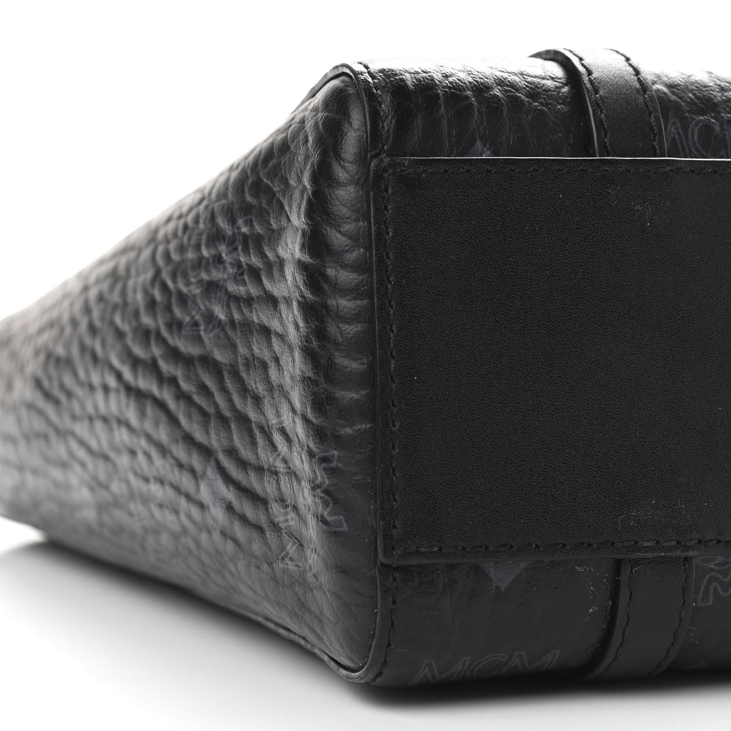 MCM Visetos Mini Toni Shopper Tote Black 8 of 11