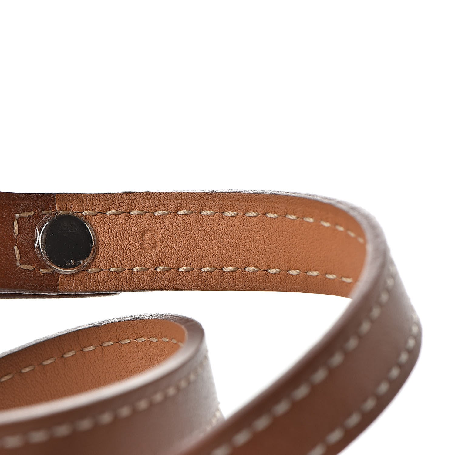 Hermes Natural Tadelakt Granville Double Tour Bracelet S Fauve 5 of 8