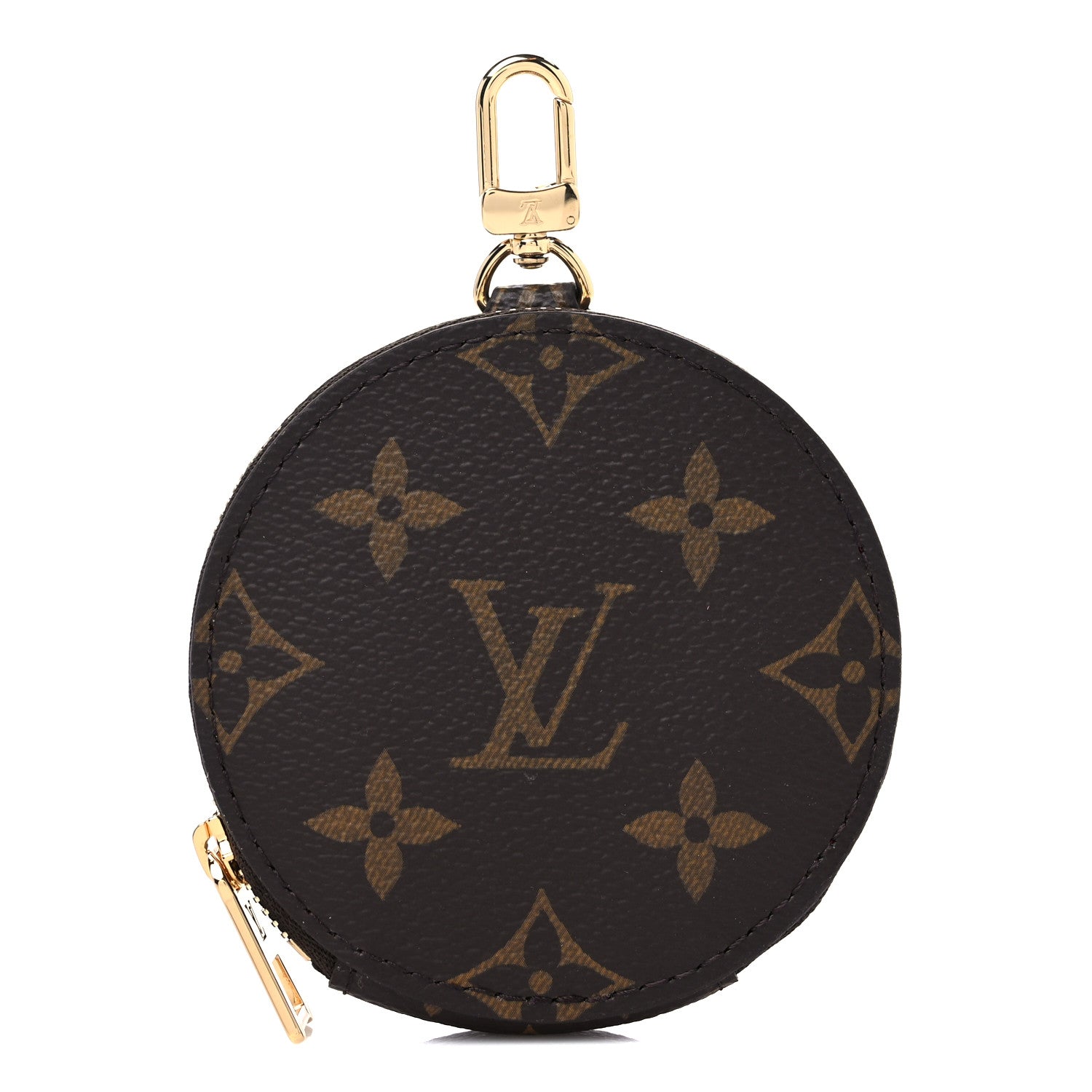 Louis Vuitton Monogram OnTheGo East West Round Coin Purse Red 1 of 6