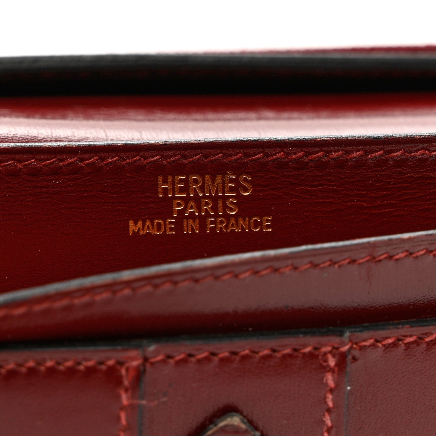Hermes Box Bearn Gusset Wallet Rouge H 6 of 10