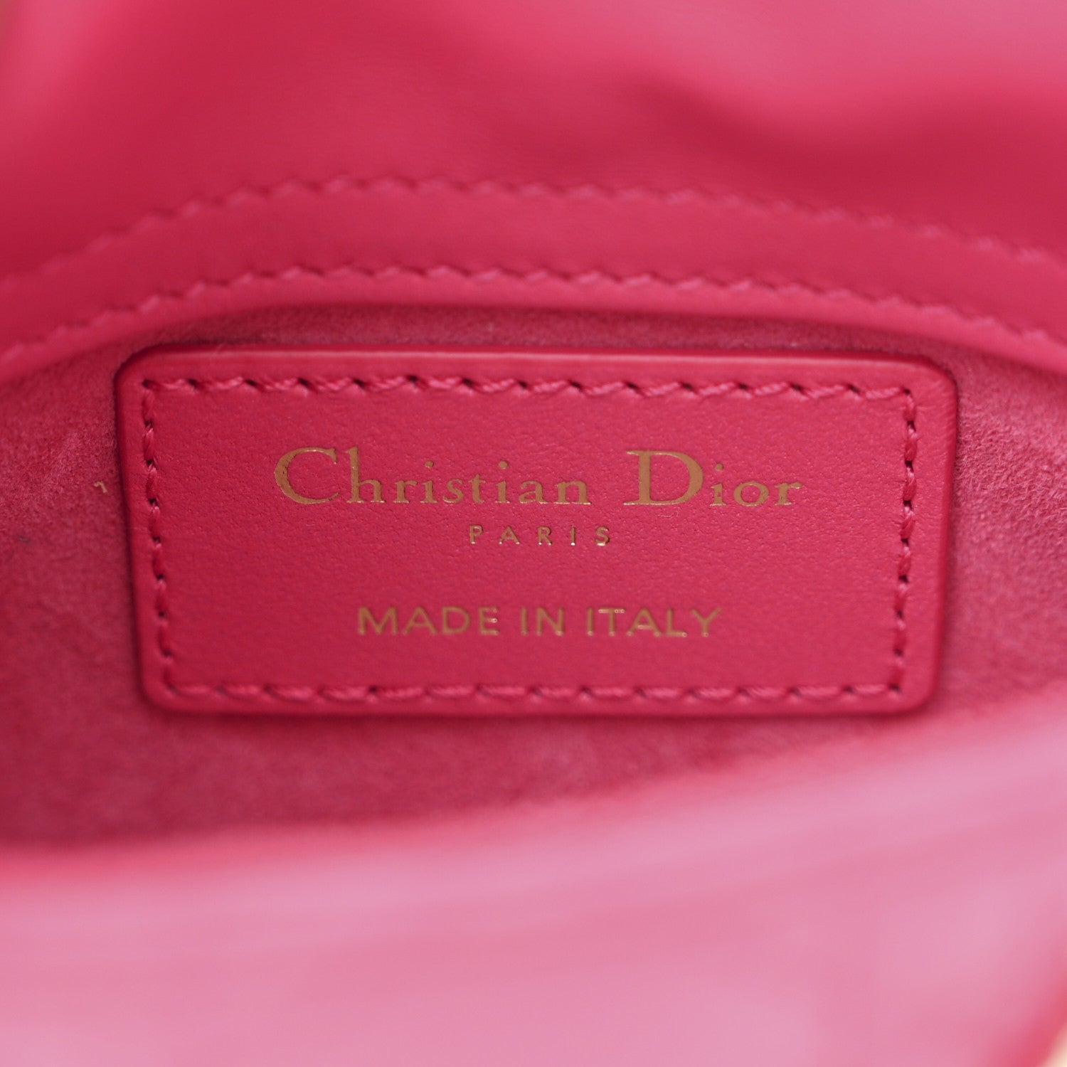 Christian Dior Lambskin Cannage Micro Lady Dior Red 6 of 12