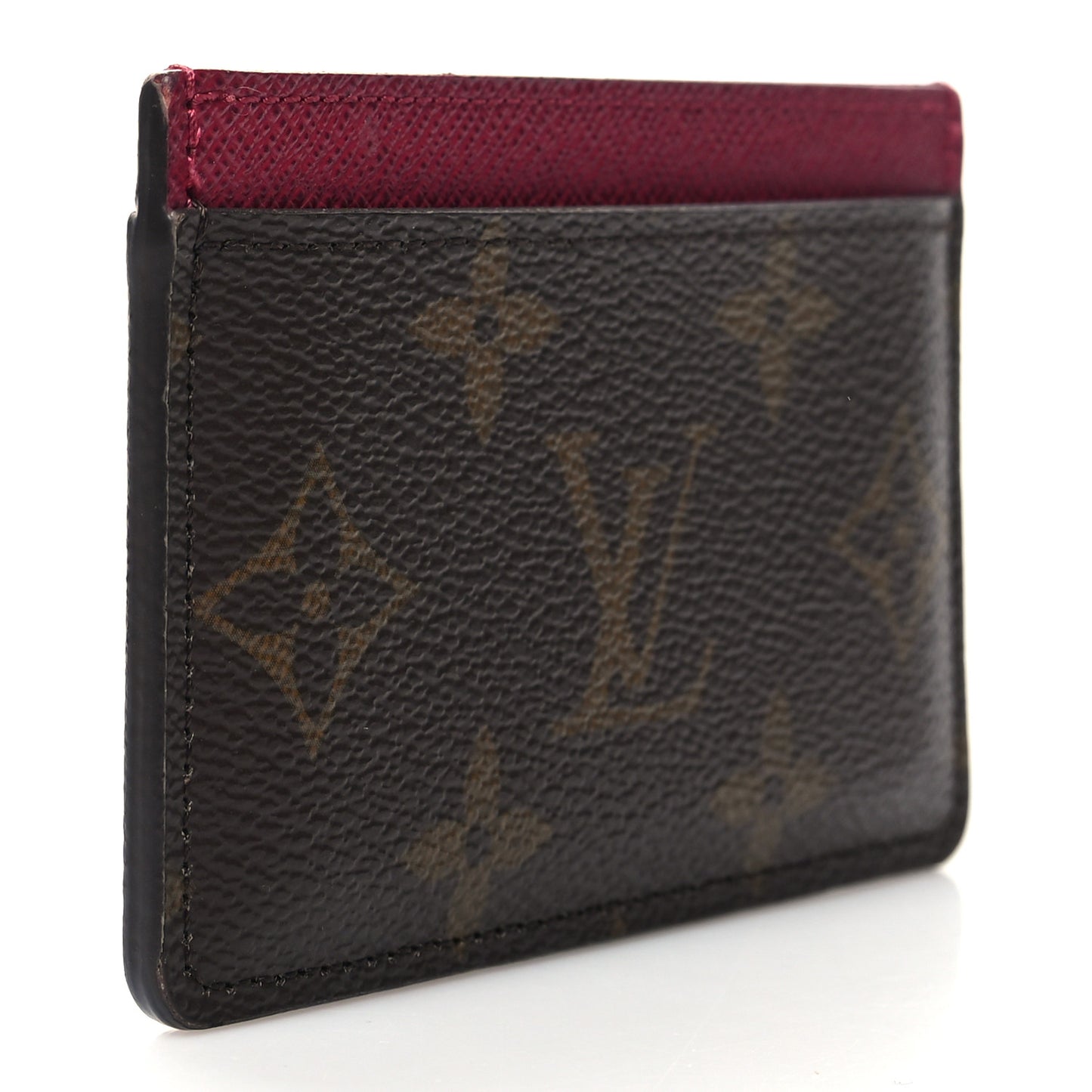 Monogram Card Holder Fuchsia