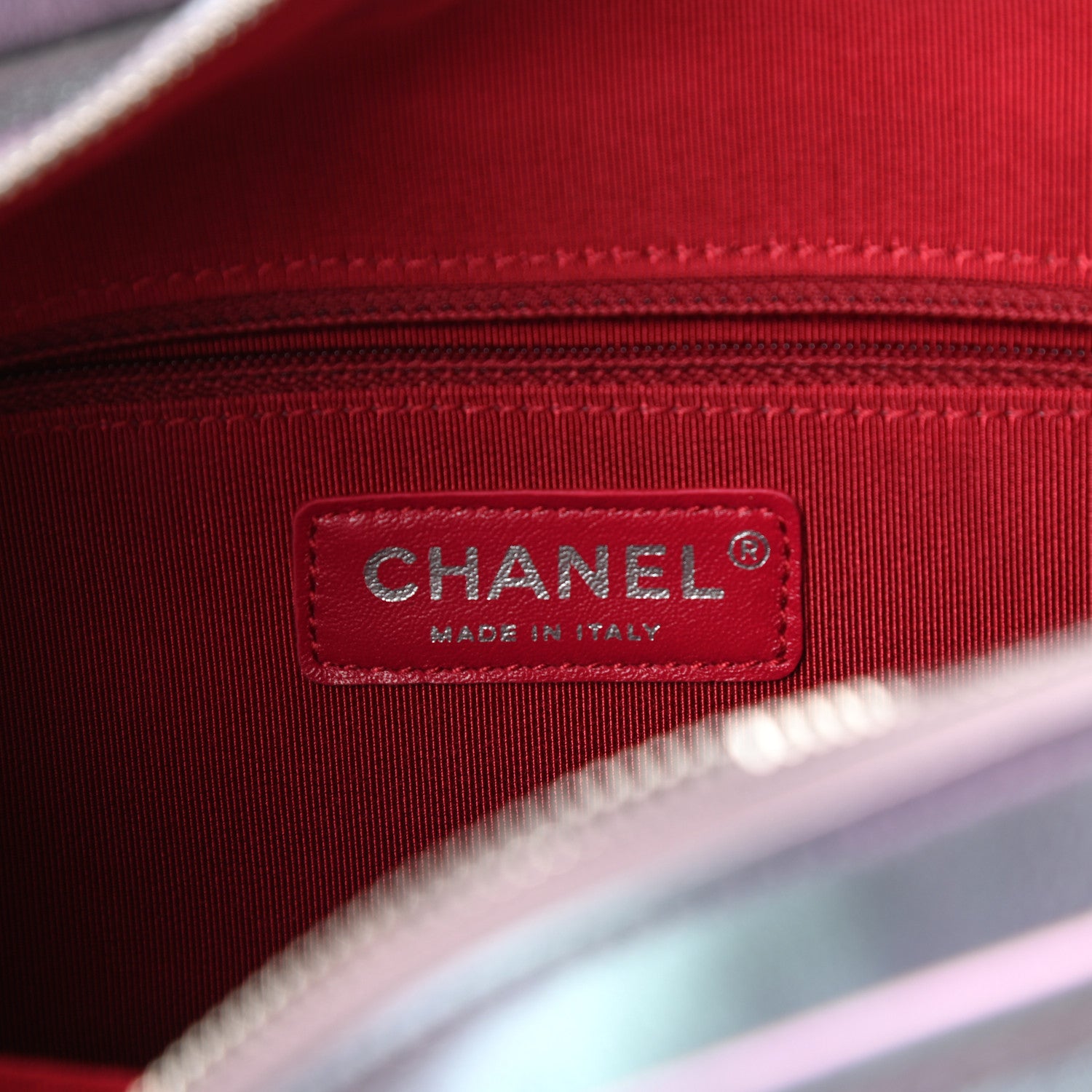 Chanel Iridescent Lambskin Calfskin Quilted Medium Gabrielle Hobo Light Purple 6 of 10
