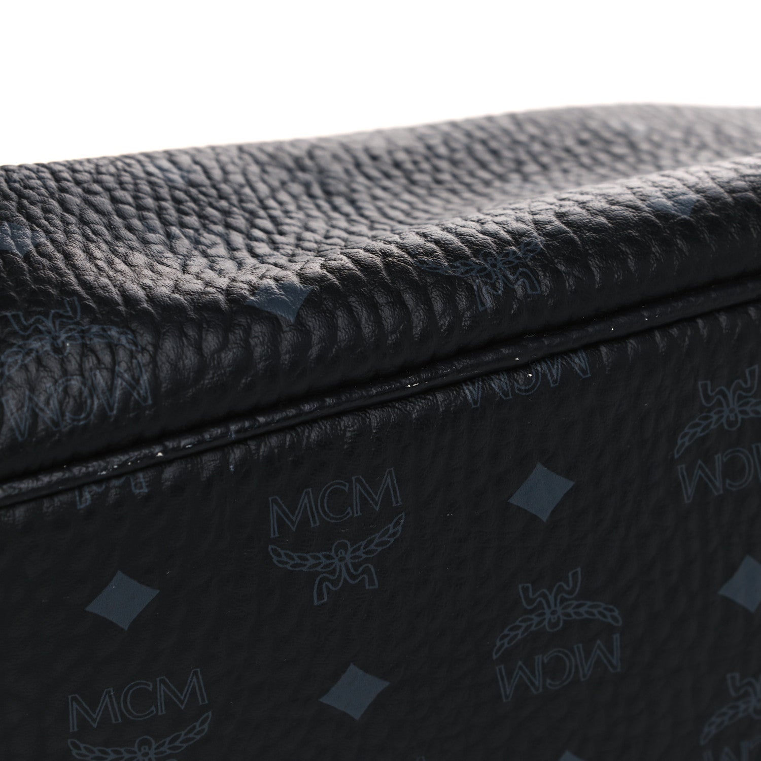 MCM Visetos Medium Liz Reversible Shopper Tote Black 14 of 19