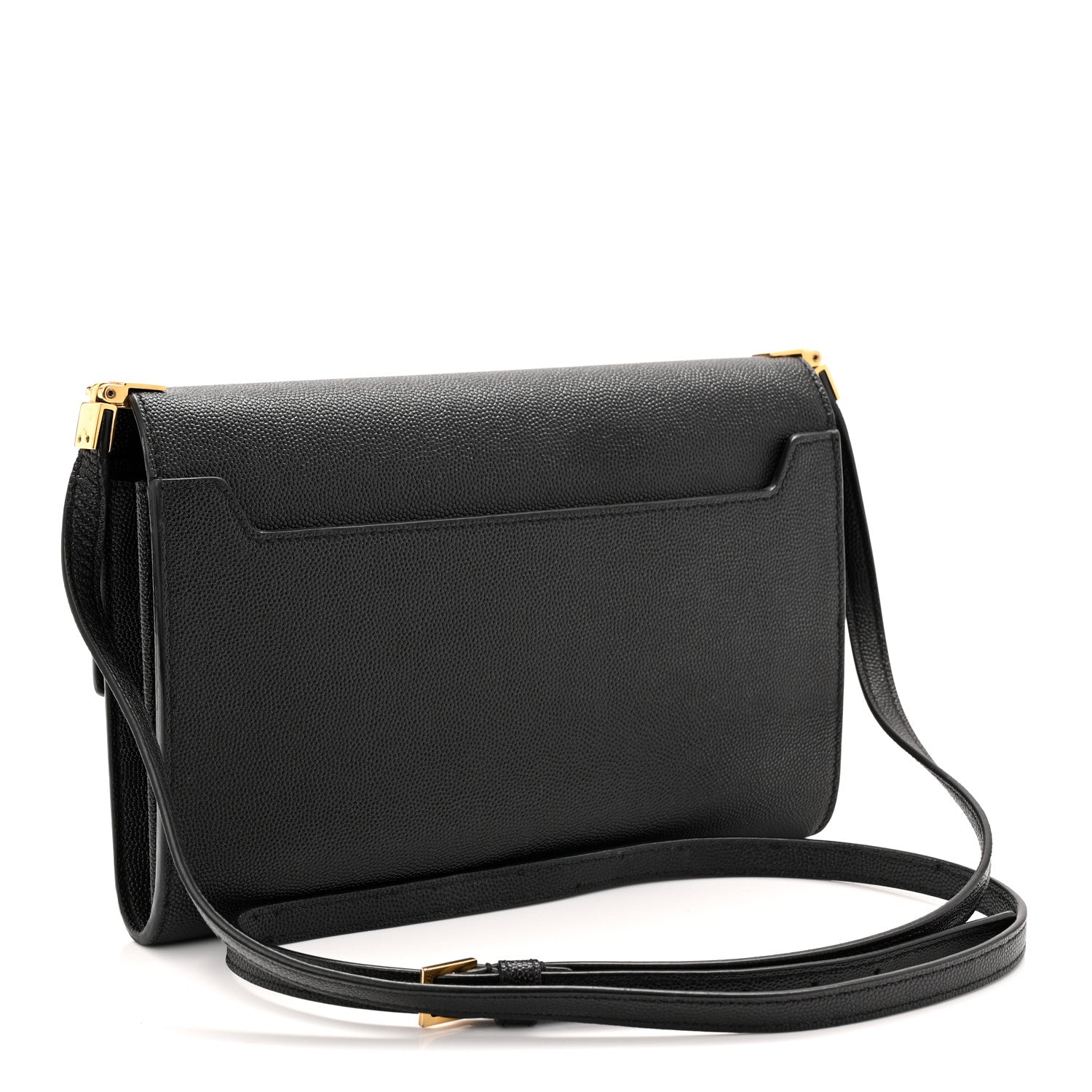 Saint Laurent Grain de Poudre Mini Uptown Crossbody Bag Black 3 of 10