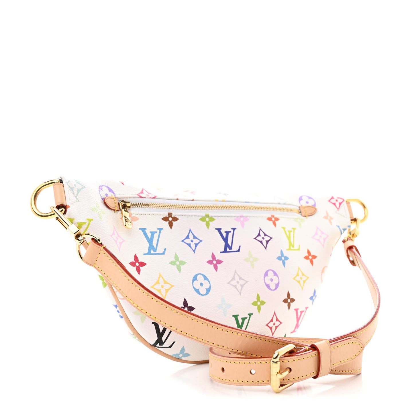 LV X TM Monogram Multicolor High Rise Bumbag White