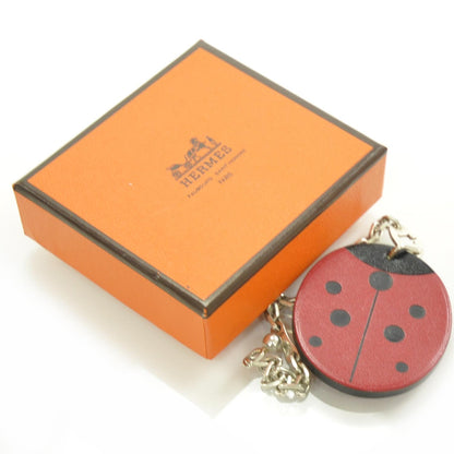 Hermes Leather Lucky Lady Bug Key Ring 3 of 4