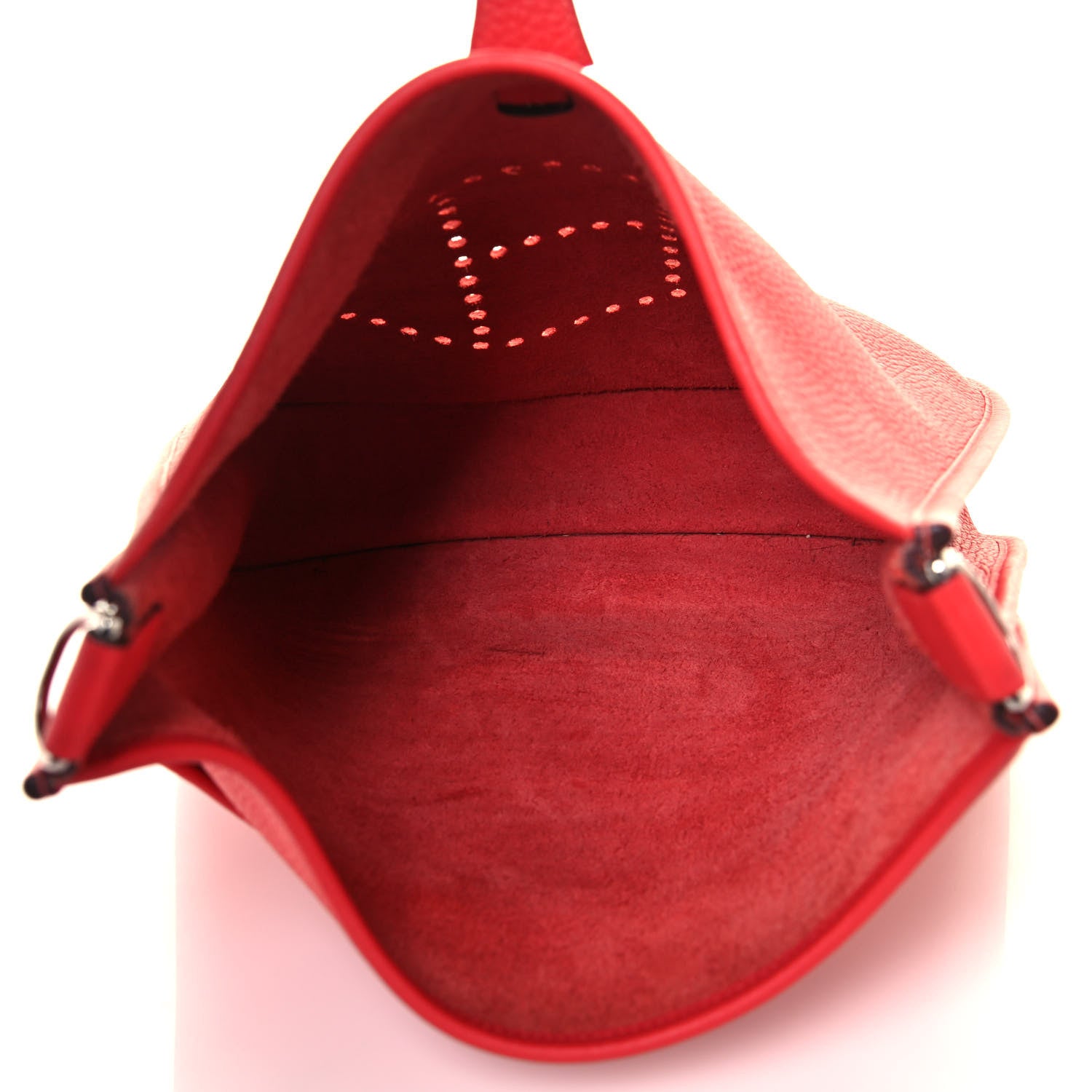Hermes Taurillon Clemence Evelyne III PM Rouge Pivoine 5 of 13