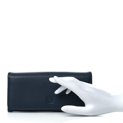 Loewe Goatskin Continental Wallet Navy 2 of 8