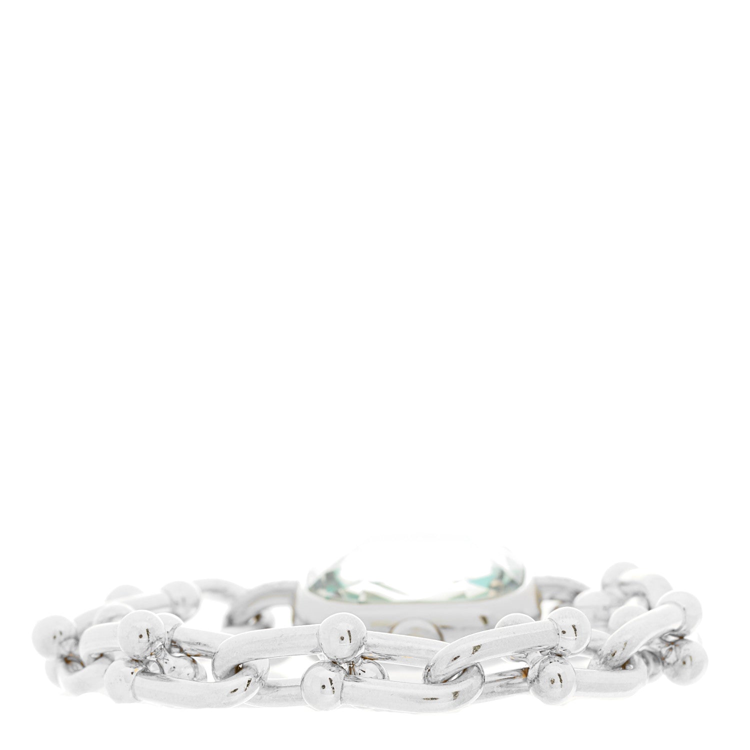 Tiffany Sterling Silver Diamond 24mm HardWear Quartz Watch Tiffany Blue 5 of 6