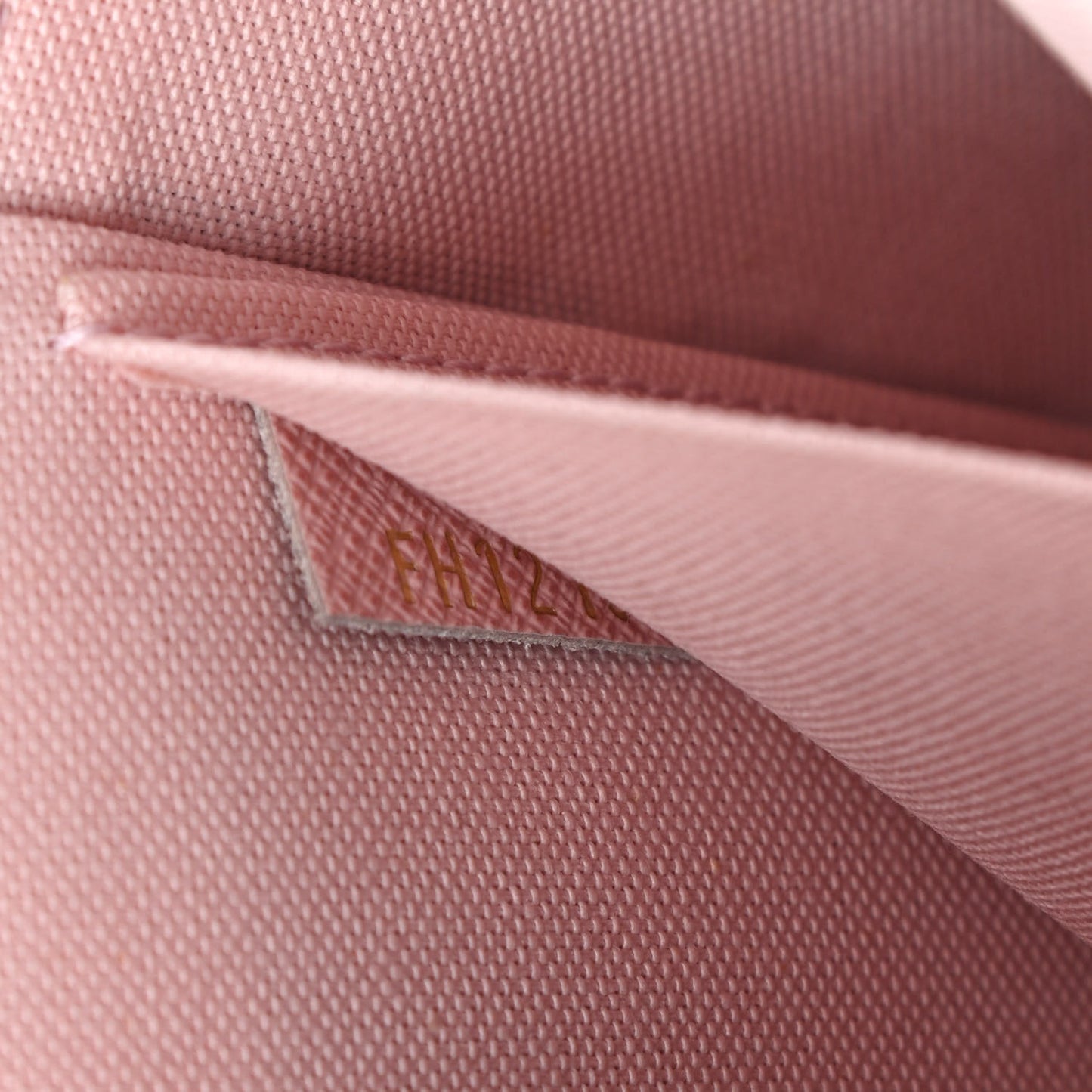 Damier Azur Pochette Felicie Chain Wallet Rose Ballerine