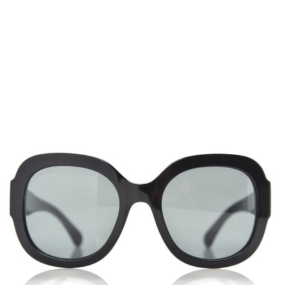 Chanel Acetate Polarized Pantos Sunglasses 5433-A Black 2 of 8