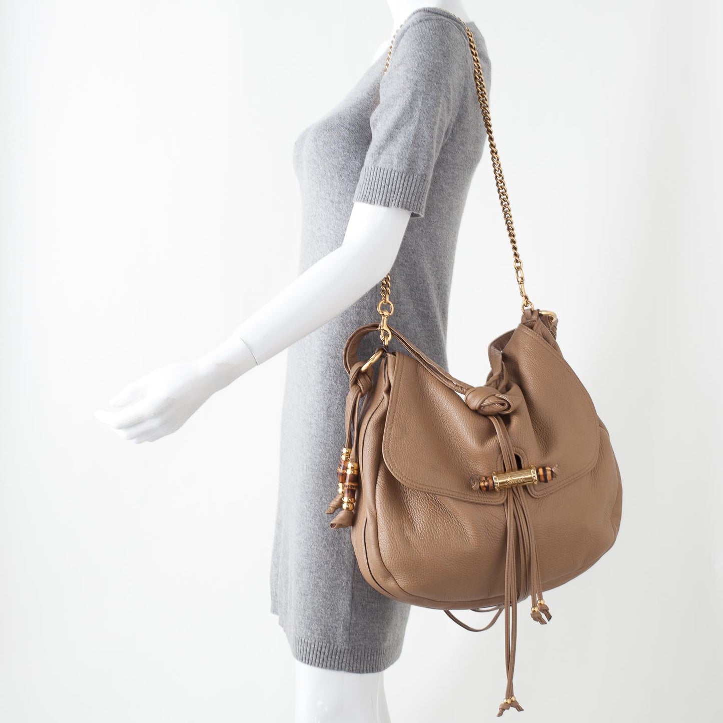 Leather Large Jungle Shoulder Bag