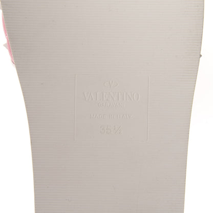 Valentino Garavani Nappa Free Rockstud Spike Slide Sandals 35.5 Shadow Pink 8 of 9