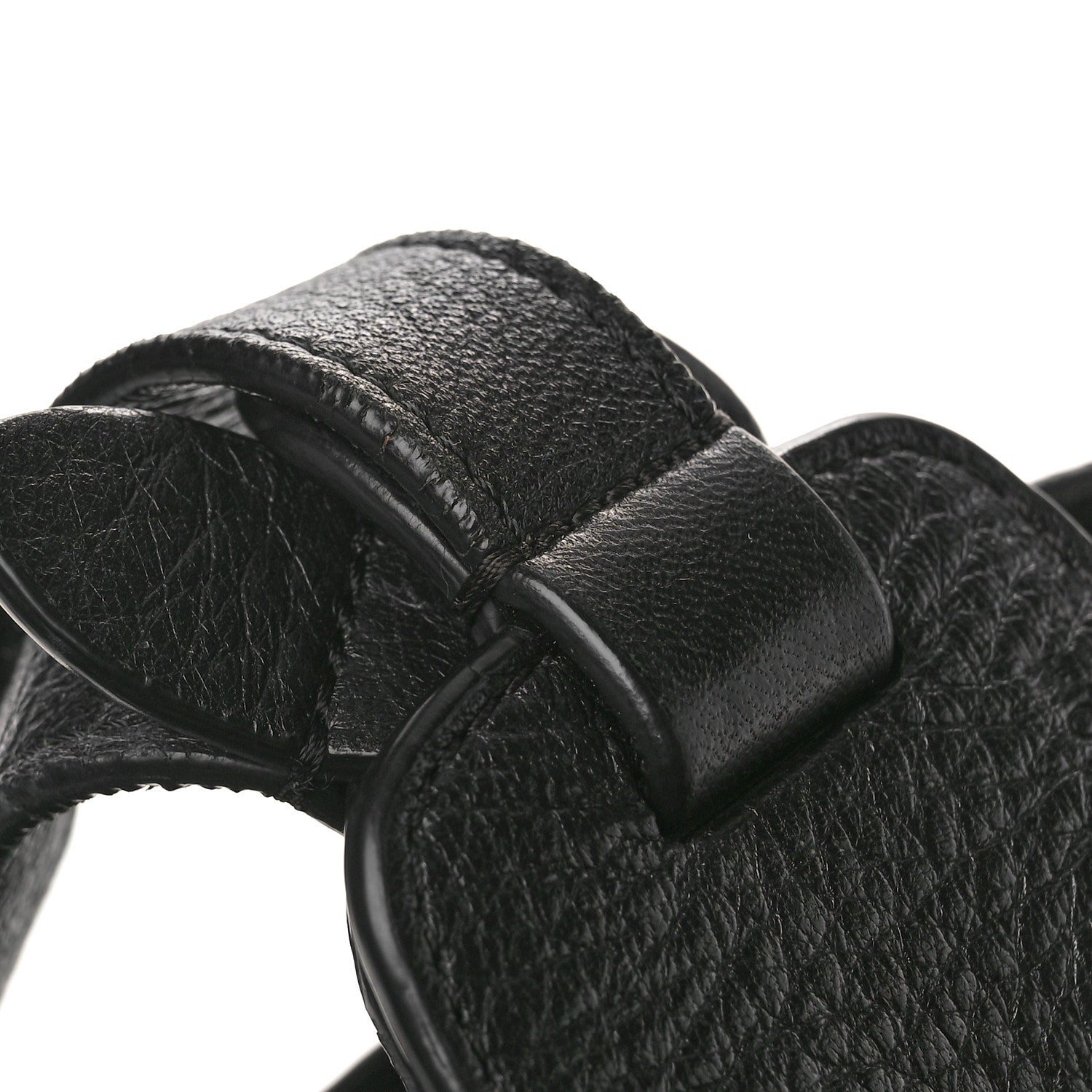 The Row Grained Calfskin Drawstring Bucket Bag Black 10 of 16