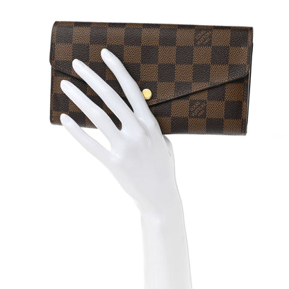 Louis Vuitton Damier Ebene Sarah Wallet NM 3 of 10