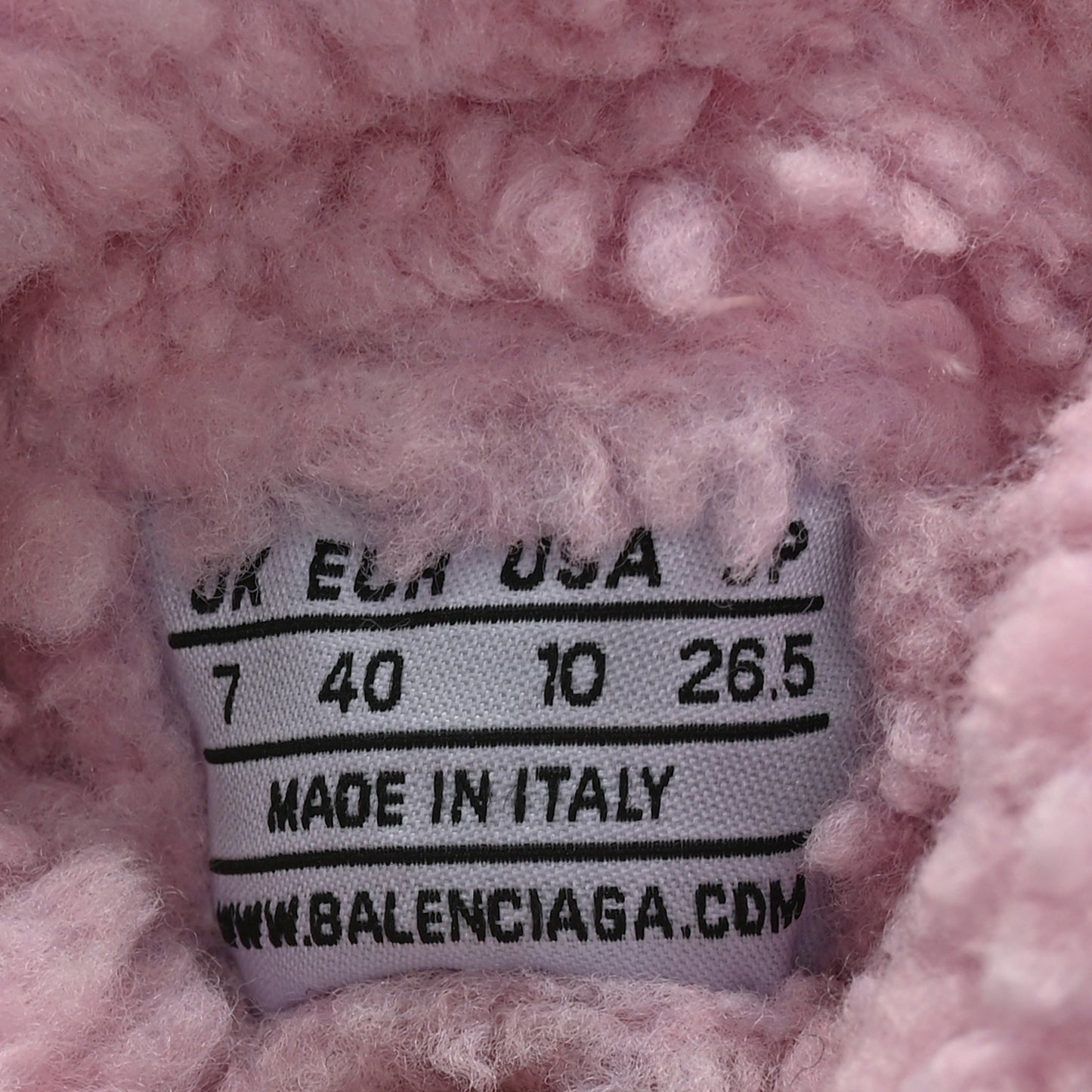 Technical 3D Recycled Knit Fake Fur Womens Speed 2.0 Sneakers 40 Monocolor Soft Pink